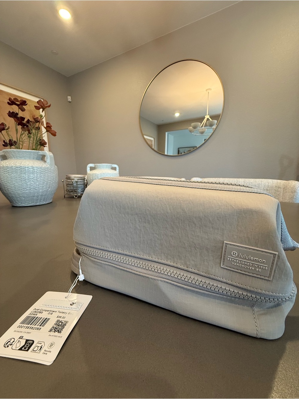 lululemon Dual-Compartment Toiletry Bag Toiletry Bag in ivory NWT